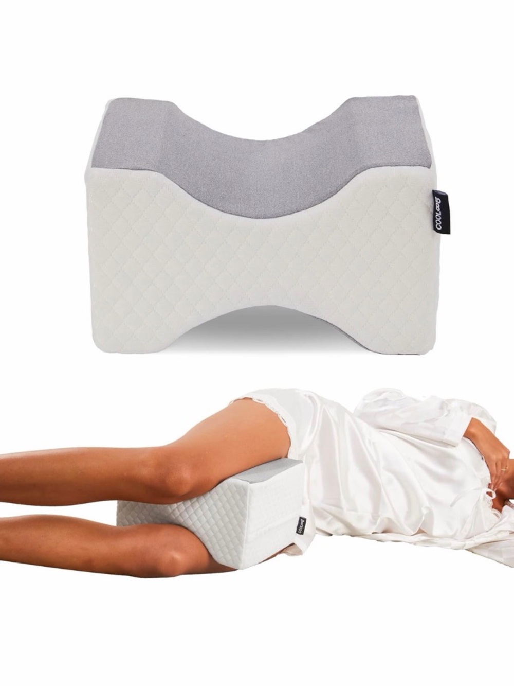 cooloo8 Knee Pillow for Side Sleepers, Leg & Knee Support Pillow NEW